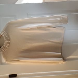 Mock turtleneck cashmere sweater